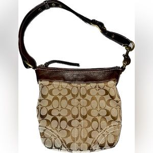 Vintage Brown Coach Shoulder Bag